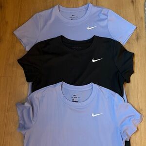 Nike Black and Lavender T-Shirt Duo